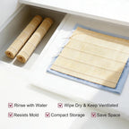 Syn-Zer Bamboo Sushi Mats 2-Pack, 9.5" Rolling Tool For Maki | Diy Sushi Making, Reusable Roller, Kitchen Tool, Hand Rolls, Maki, Sushi Prep