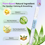 SAVILAND Soothing Cuticle Oil Pen: 6Pcs Plant-Based Nail Oil with Aloes Vitamin E Nail Strengthener Refreshing Nail Growth Serum Cuticle Softener for Moisturizing Repairing Dryness Redness Peeling