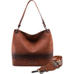 Wrangler Hobo Bags for Women Vegan Leather Top Handle Shoulder Purses and Handbags
