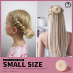 Teenitor 4 Pcs Hair Donut Hair Bun Maker(Extra-Large, Large, Medium, Small) With Hair Pins 20 Pcs, Blonde