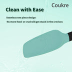 Silicone Spatula Set Of 5,High Temperature Resistant, Food Grade Silicone, Dishwasher Safe, For Baking, Cooking (Aqua Green)
