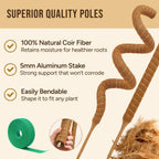 Moss Pole Monstera Plant Support, 2 Pack 28In Bendable Indoor Plant Stakes
