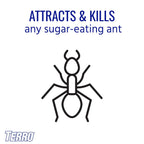 Terro T1804-6 Outdoor Ready-To-Use Liquid Ant Bait Killer And Trap - Kills Common Household Ants - 4 Bait Stations | Ready-To-Use Ant Killer Traps, Kills Common Household Ants Including Acrobat, Crazy, Ghost And Little Black Ants