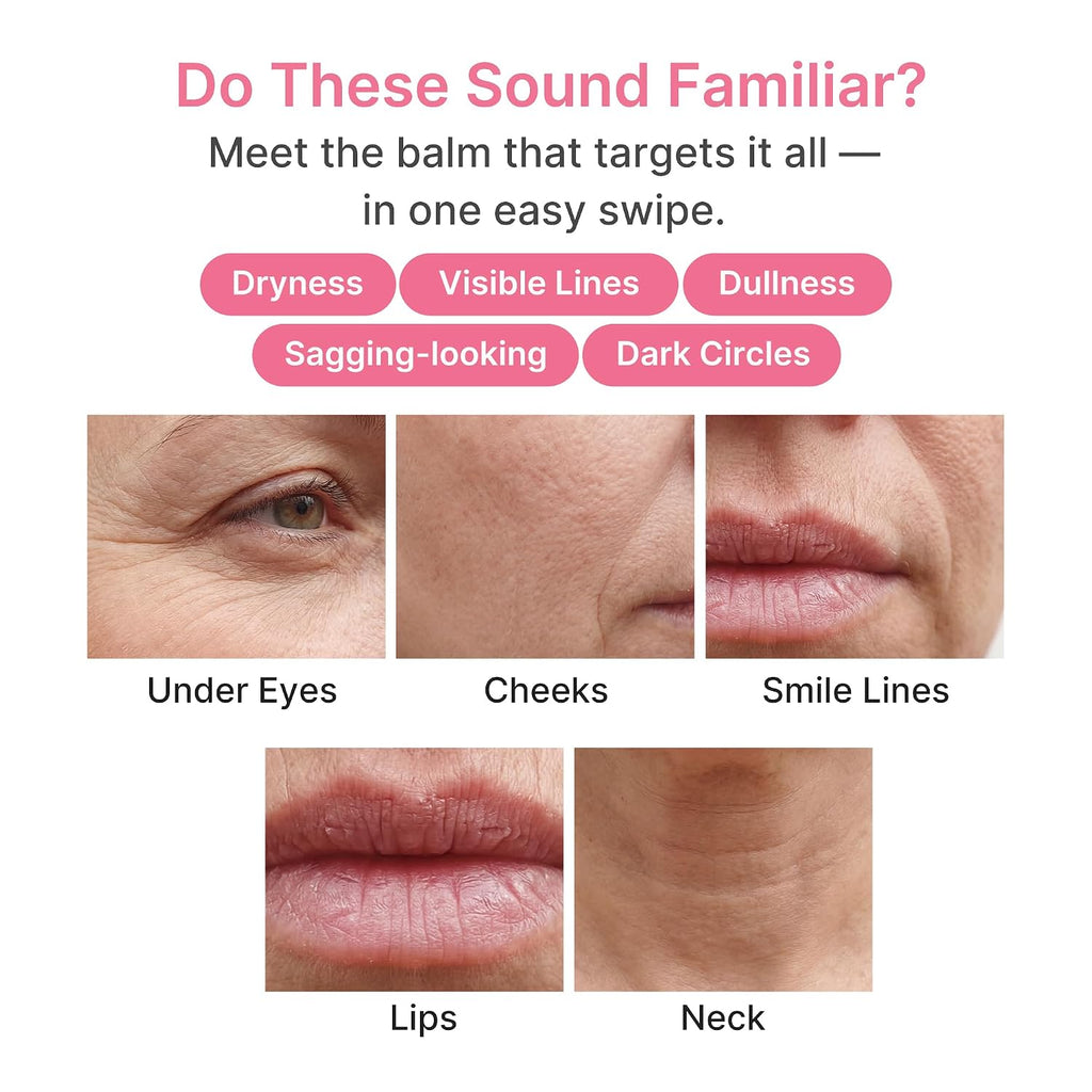 Medicube Pdrn Pink Collagen Volume Multi Balm Stick | Volufiline, Pdrn, Nad, Collagen | Face & Body Balm For Under-Eyes, Neck, Forehead, Smile Lines, Lips | Plumping, Radiance, Line Care | K-Beauty