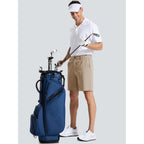 Men'S 7" Lightweight Golf Shorts Casual Quick Dry Breathable Stretch Work Flat Front Shorts With 3 Pockets