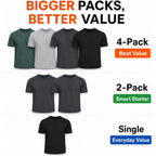 Mens T Shirts Mens Crew Neck Shirts Athletic Fitted Plain Basic Tees Soft Cotton Blend Comfort T Shirts For Men
