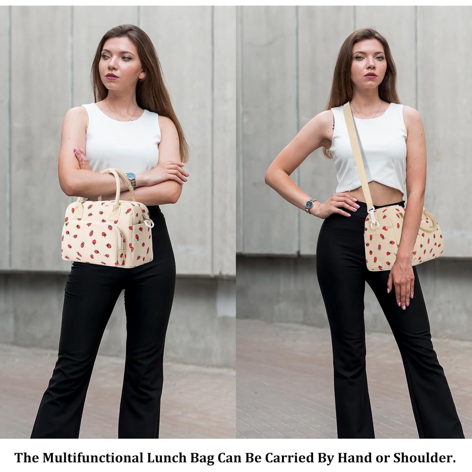 Mexs Insulated Lunch Bag For Women Men Large Reusable Lunch Box Adult Leakproof Portable Cooler Tote Bags For Work Picnic