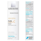 La Roche-Posay Redermic C Pure Vitamin C Eye Cream With Hyaluronic Acid To Reduce Wrinkles For Anti-Aging Effect, 0.5 Fl Oz (Pack Of 1)