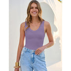 Tank Tops for Women V Neck Ribbed Knit Slim Fitted Sleeveless Basic Tee Tanks Casual Summer Clothes 2026