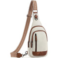 Cluci Crossbody Bags For Women Men,Leather Sling Bag Cross Body Backpack For Woman Gifts For Women Birthday Unique