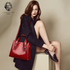 Women Crossbody Handbags Genuine Leather Satchel Handbags For Women Top-Handle Shoulder Tote Purses