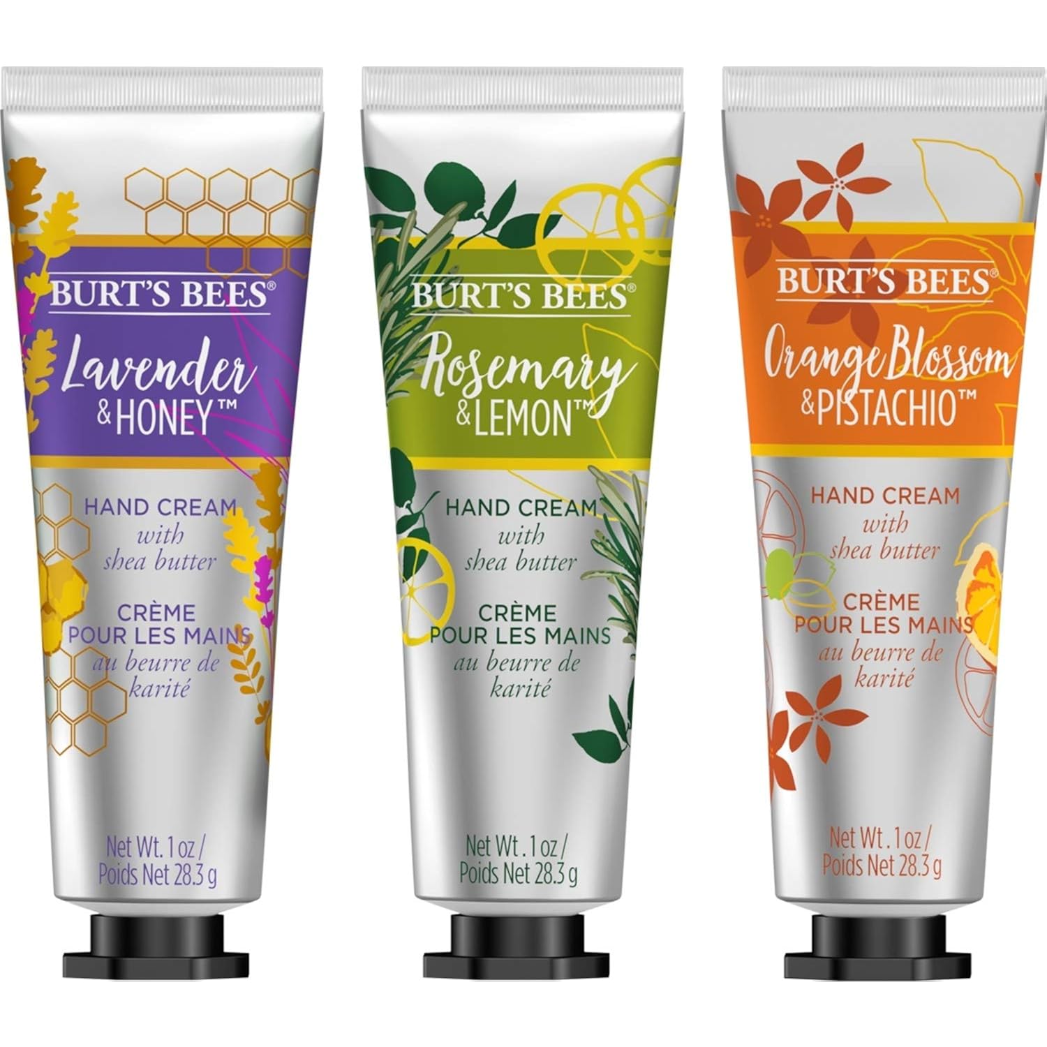 Burts Bees Orange Blossom & Pistachio Hand Cream with Shea Butter, 1 Oz (Package May Vary)