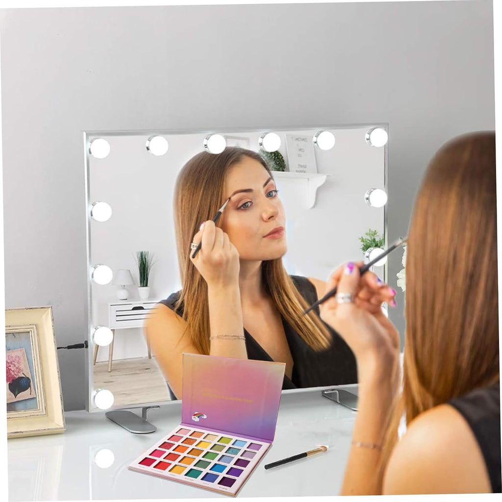 Glitter Eyeshadow Palette, 30 Color Waterproof Rainbow Palette, Highly Pigmented Mattes And Shimmer