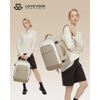 Lovevook Large Travel Backpack For Women, Tsa Carry On Backpack For Airplanes, 40L Personal Item Travel Bag For Women Fits 17" Laptop,Waterproof Carry On Bag Airplane Approved With 3 Packing Cubes