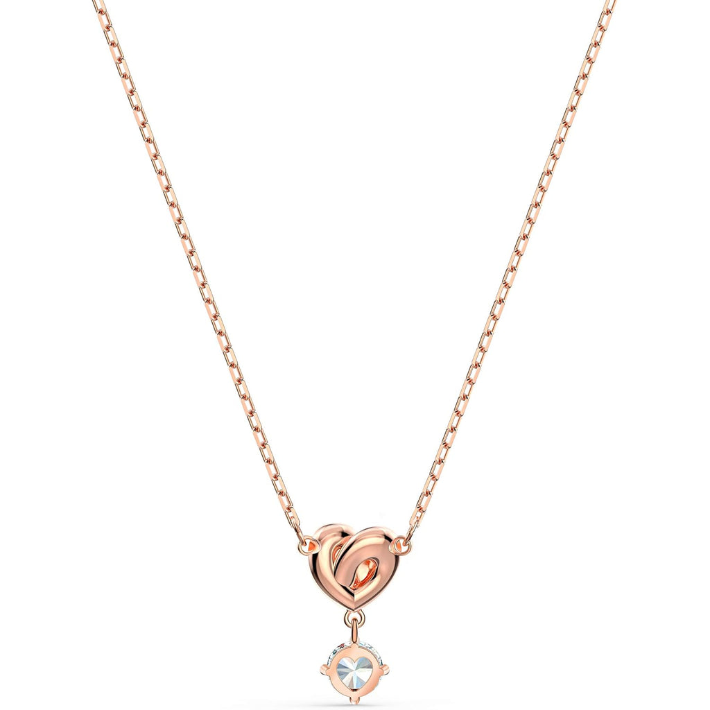 Swarovski Lifelong Heart Necklace, Earrings, and Bracelet Crystal Jewelry Collection, Rose Gold & Rhodium Tone Finish