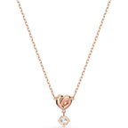 Swarovski Lifelong Heart Necklace, Earrings, and Bracelet Crystal Jewelry Collection, Rose Gold & Rhodium Tone Finish