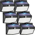 [6 Packs] Solar Lights Outdoor Motion Sensor Solar Security Lights Waterproof With 3 Lighting Modes Solar Powered Wall Lights Outside For Garden Fence Yard Deck