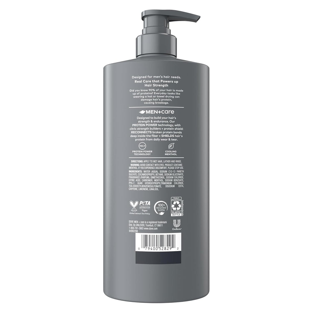 Dove Men + Care Shampoo 1 Count Thick & Strong, Builds Hair Strength, With Calcium 28 Fl Oz