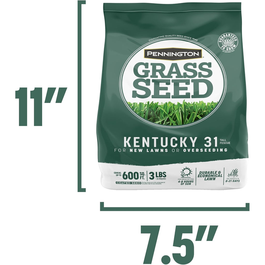 Pennington Kentucky 31 Fescue 3 Lb Tall Fescue Grass Seed, Grass Seeds For Lawn
