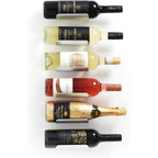 Wall Mounted Wine Rack Set – 6-Piece Aluminum Bottle Holders With Non-Slip Cork Pads For Secure Storage