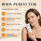 Body Coverage Perfector – Tattoo Cover Up Makeup Waterproof, Body Foundation & Leg Makeup, Transfer-Resistant Body Concealer for Legs, Scars & Uneven Skin Tone, 3.38 fl oz, Medium