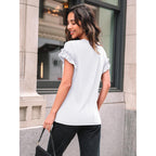 Automet Women'S Business Casual Cute Trendy Tops | Ruffle Sleeve,Soft, Stretchy, Lightweight,Breathable Fabric,Versatility,True-To-Size