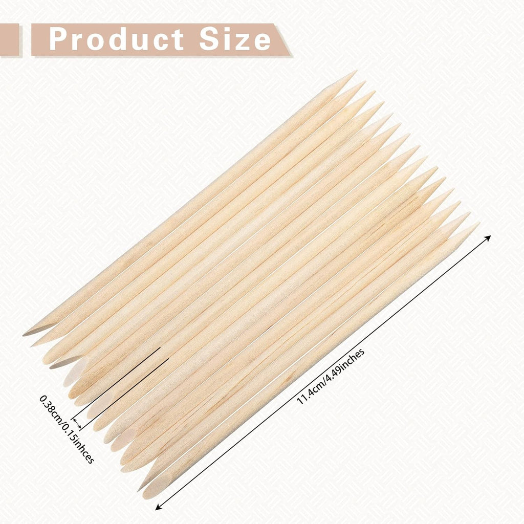Demissle 400 Pcs Eye Brow Wooden Wax Sticks Mini Waxing Applicator Sticks Lip Nose Eyebrow Wood Craft Small Facial Hair Spatula Applicator for Home Spa Hair Removal Skin Use