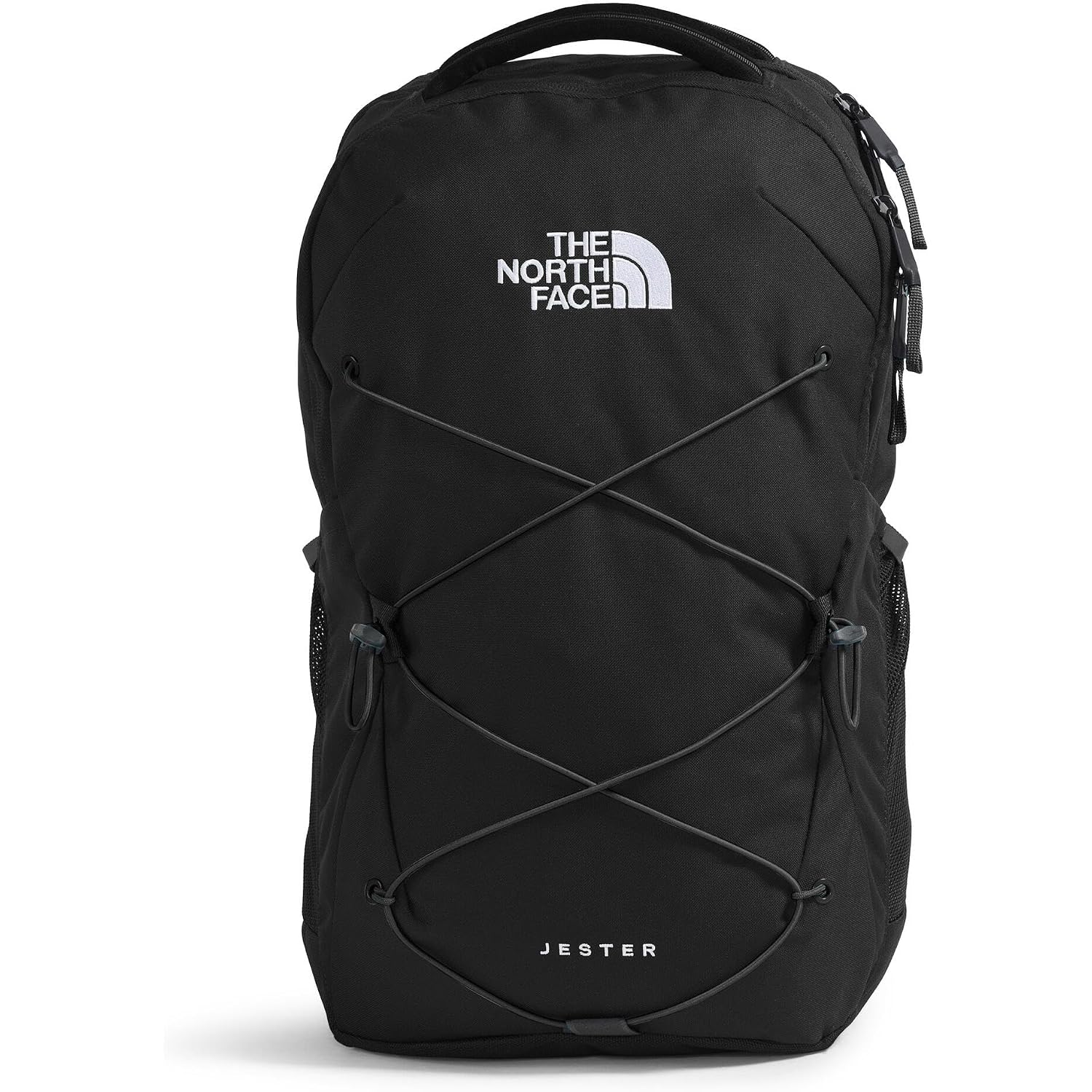 The North Face Jester Everyday Laptop Backpack - Commuter Daypack, Water Repellent, Laptop Sleeve, Tnf Black-Npf, One Size | 28L Recycled Polyester With Dwr Finish, Padded 16 In Sleeve, Chiropractor-Endorsed Flexvent Suspension, Bottle Pockets