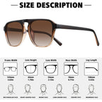 Polarized Retro Aviator Sunglasses For Men Women Classic Driving Running Sports Square Aviators Sun Glasses