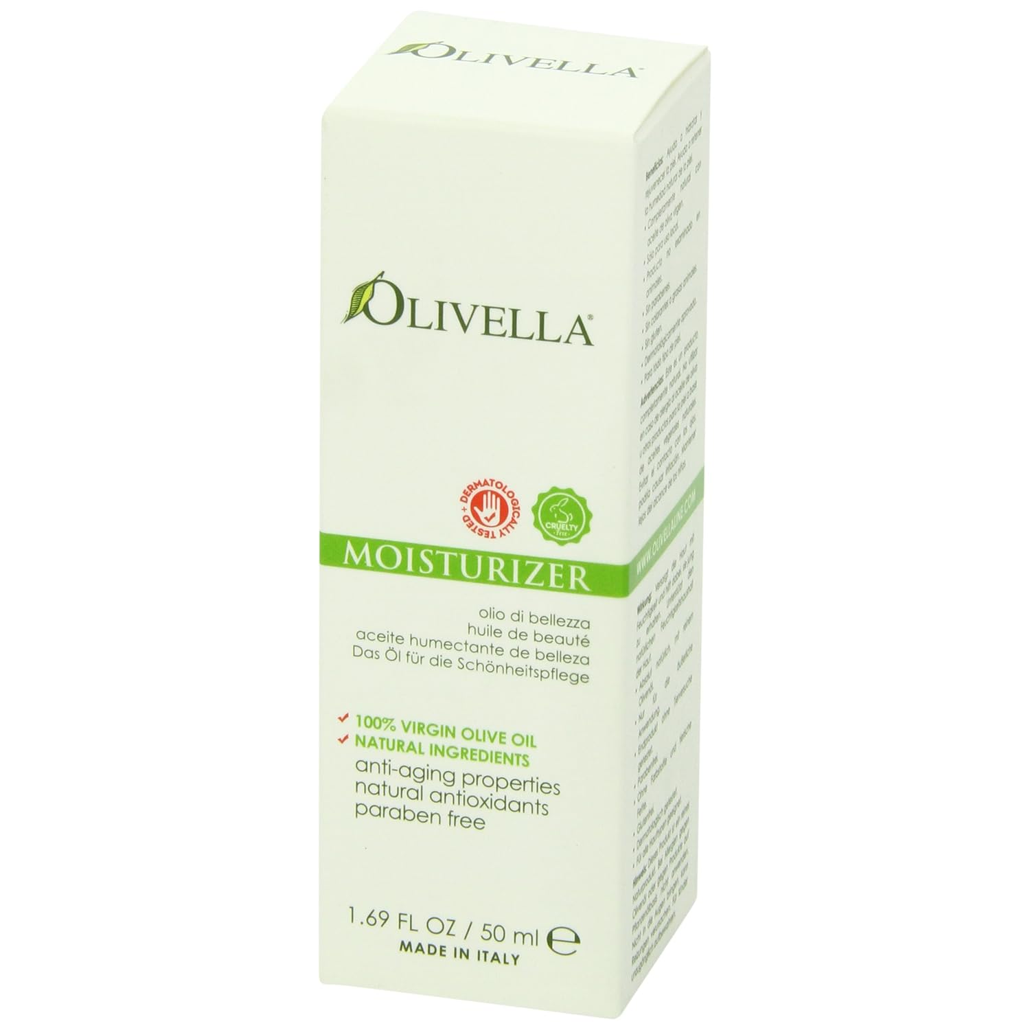 Olivella Olivella All Natural Virgin Olive Oil Moisturizer, For All Skin Types, 1.69 Oz, 1.69 Oz