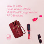 Mundi Jacqui Rfid Crossbody Wallet For Women, Vegan Leather Small Travel Handbag With Phone Holder, Compact Organizer With Card Slots And Removable Strap, Vacation Purse In Bridgehampton Sand