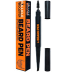 Beard Pen Filler for Men - Barber Styling Grooming Pencil - Waterproof Proof, Sweat Proof, Long Lasting Solution with Natural Finish - Cover Beard and Scalp Patches in Seconds - Black 1 Pack