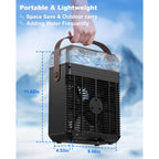 Ausic Misting Fan Portable, 20000Mah Portable Cooling Fan With 1200Ml Water Tank, Outdoor Water Cooling Fan For Outside, Perfect Quite Mist Water Spray Fans For Camping Patio Home Bedroom Office