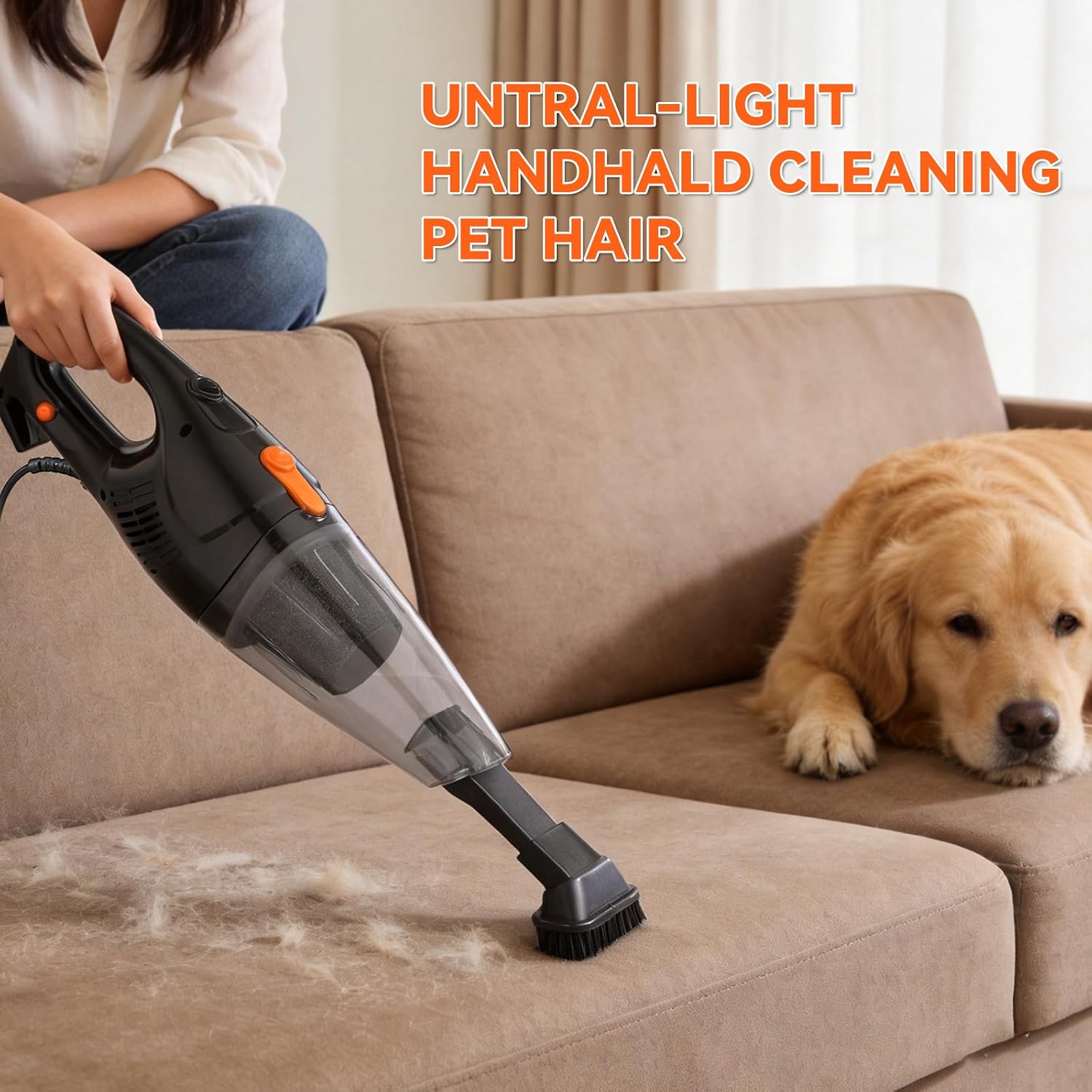Tc-Junesun Corded Vacuum Cleaner, 12 In 1 Ultra-Lightweight Small Vacuum Cleaners For Home Dorm 15Kpa Powerful Corded Stick Vacuum With Hepa Filter For Home, Car, Pet Hair, Carpet, Hard Floor