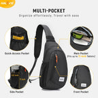 Anti Theft Crossbody Sling Bag Rfid Travel Sling Backpack Lightweight Hiking Shoulder Chest Bag For Walking Work