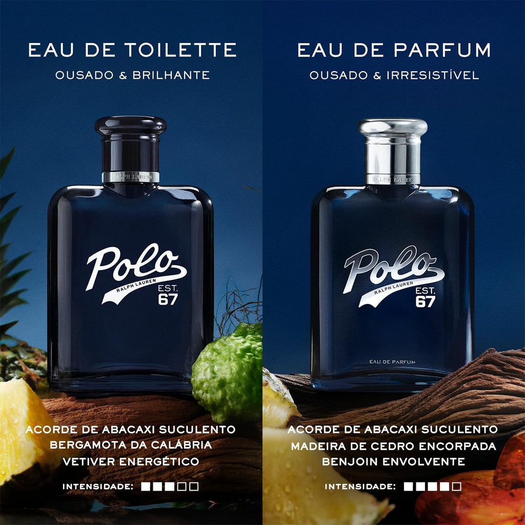RALPH LAUREN FRAGRANCES Polo 67 - Eau de Parfum - Woody Scent - With Green Mandarin, Pineapple, & Benzoin - Cologne for Men - 4.2 Fl Oz