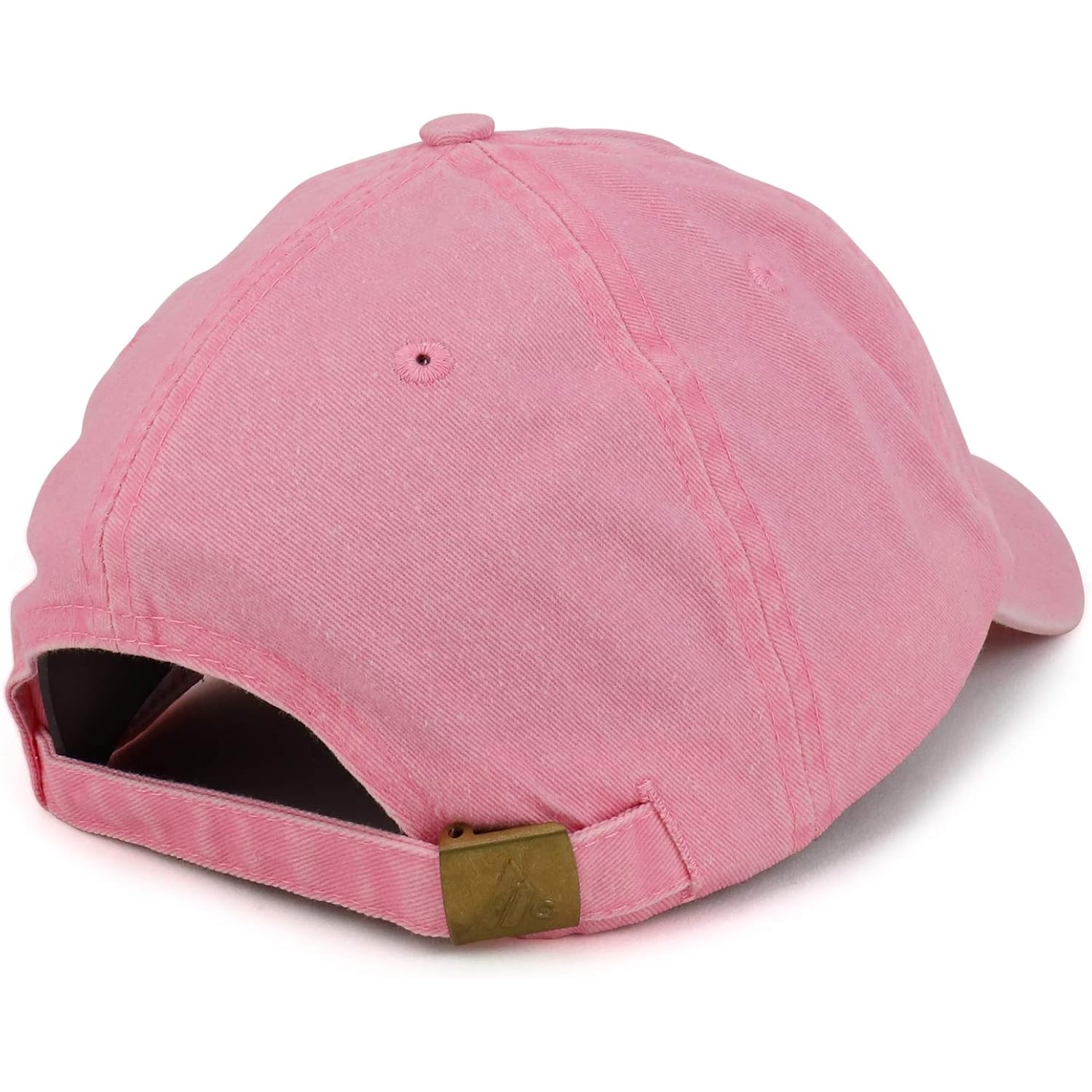Armycrew Small Breast Cancer Awareness Ribbon Embroidered Washed Cotton Cap Pink
