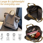 Women Canvas Tote Bag Travel Shoulder Bag Large Capacity Crossbody Top Handle Fashion Handbags