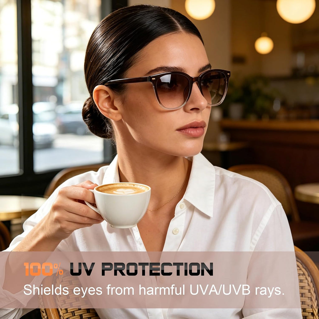 Sunglasses Womens Polarized Sunglasses for Women Men - Mirrored Trendy Shades with UV Protection Sun Glasses A1. Pink Frame/Pink Polarized Lens