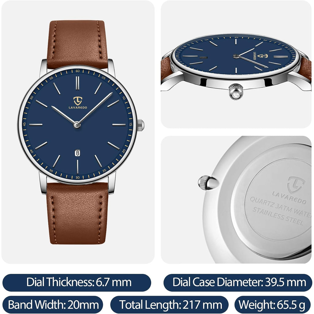 Ben Nevis Watch, Mens Watch, Minimalist Fashion Simple Wrist Watch Analog Date With Leather Strap