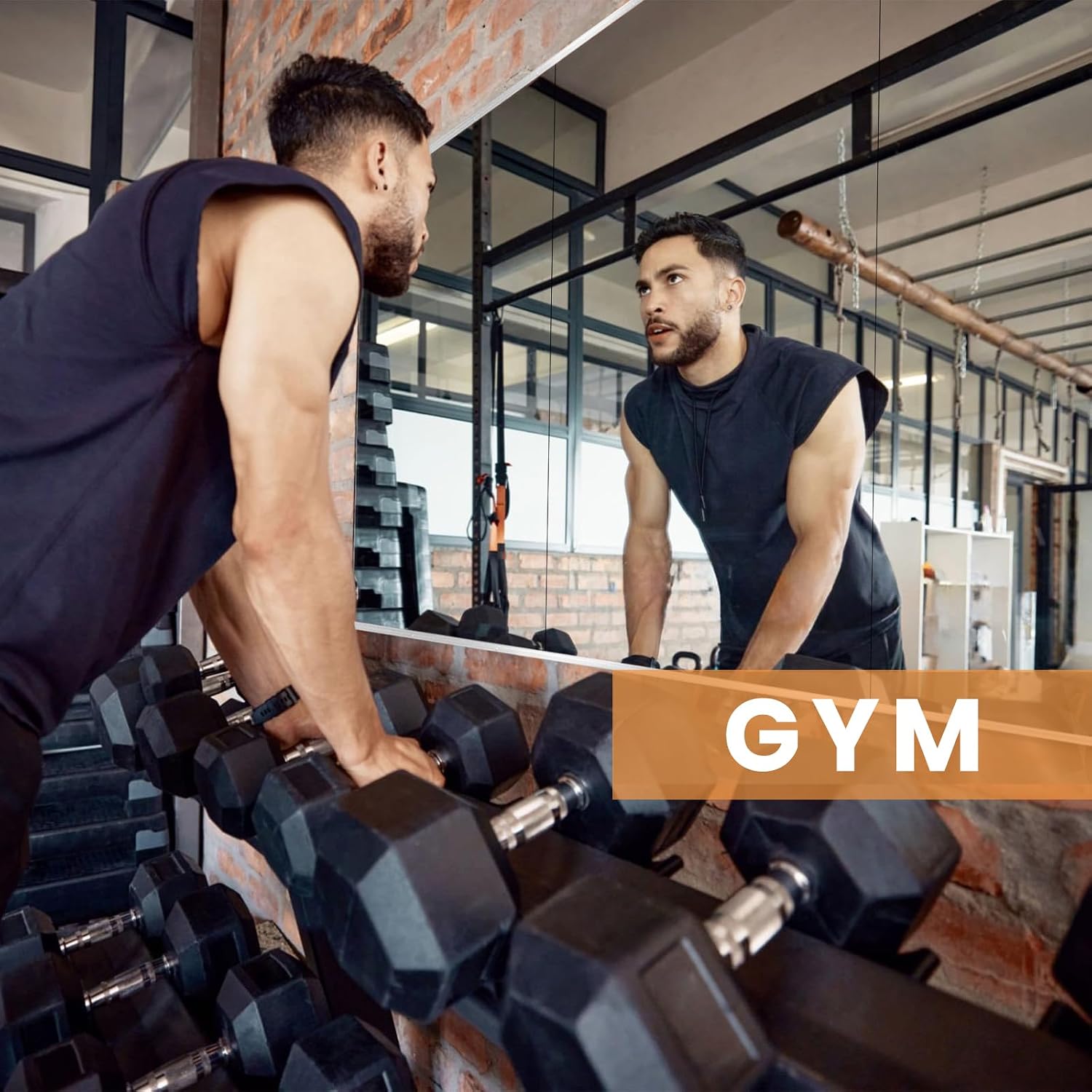 Home Gym Mirror, 48X24 Inch(Each)-2Pack Large Frameless Tempered Glass Full Body Wall Mounted For Yoga, Exercise, Dance Studio
