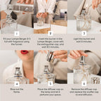 Maison Berger Lampe Berger Starter Kit, Round Lamp + 2 Refills | Round Lamp Starter Kit, 2 X 250 Ml Refills (Ocean Breeze & So Neutral), Helps Neutralize Odors, Made In France