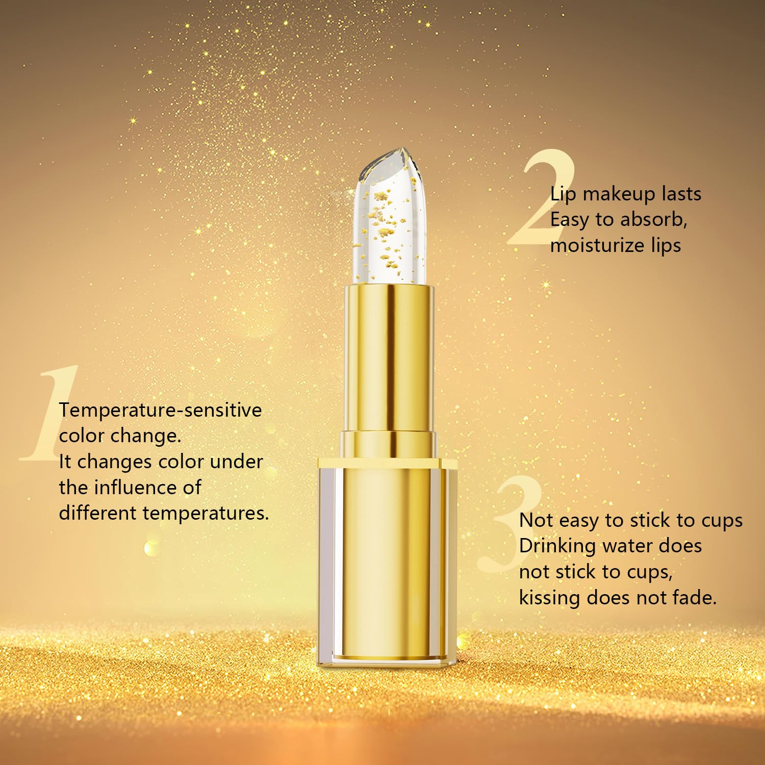 2Pcs True Tone Ph Adjusting Lipstick, Transferproof Clear Lip Gloss That Changes Color, Long-Lasting Moisturizing Lip Glow, Deep Nourishment