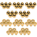 50Pcs Brass Mister Nozzles, 0.012" Misting Tips For Outdoor Cooling | 0.3Mm Orifice, 10/24 Unc Thread, Replacement Heads For Patio Misting System, High Pressure Water Mister Parts