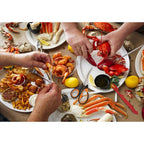 20-Pack Crab Crackers And Tools Set,Seafood Boil Party Supplies Includes 6 Crab Crackers, 6 Lobster Shellers, 6 Crab Leg Forks/Picks And 2 Seafood Scissors & Black Storage Bag - Nut Cracker Set