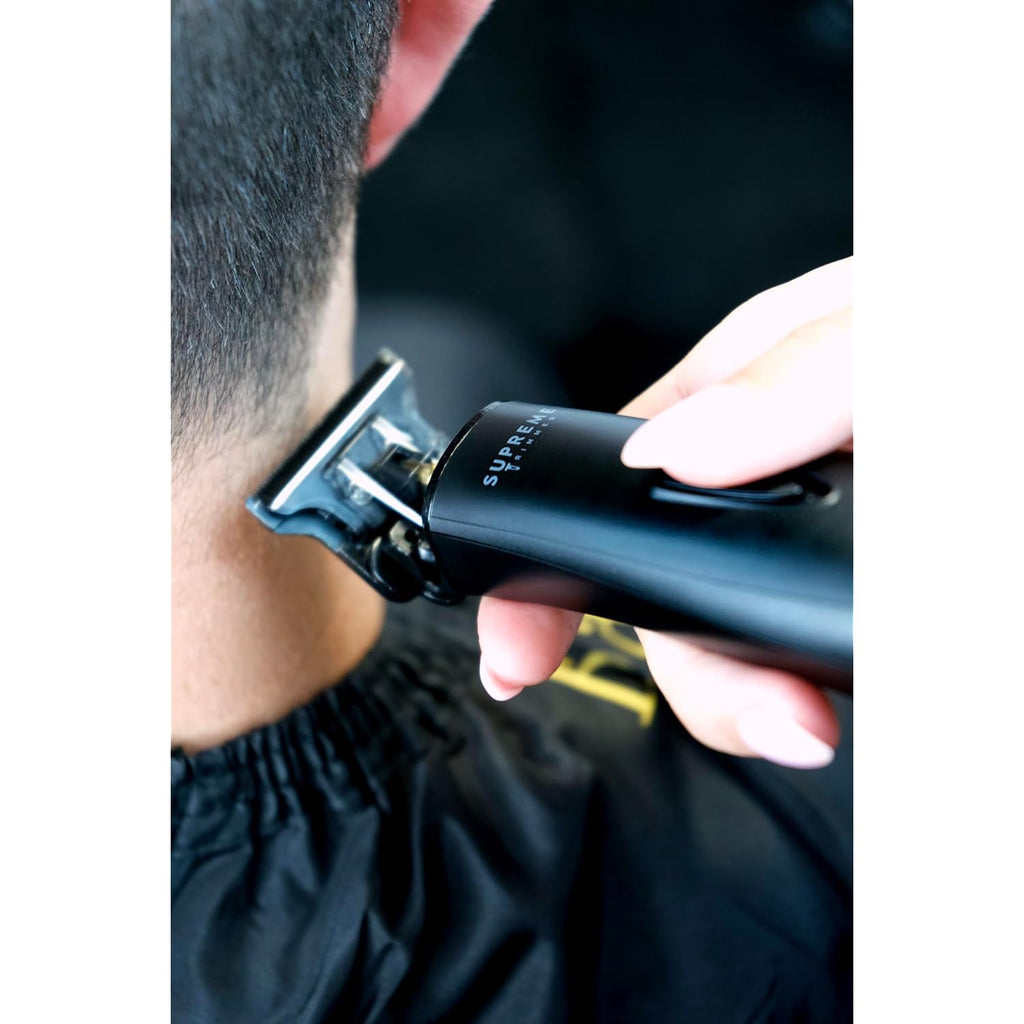Supreme Trimmer 3-In-1 Barber Bundle | Pro Clipper Lite, T-Shaper Trimmer & Crunch Foil Shaver | Professional Beard Trimmer Men’S Hair Clipper Kit | Black