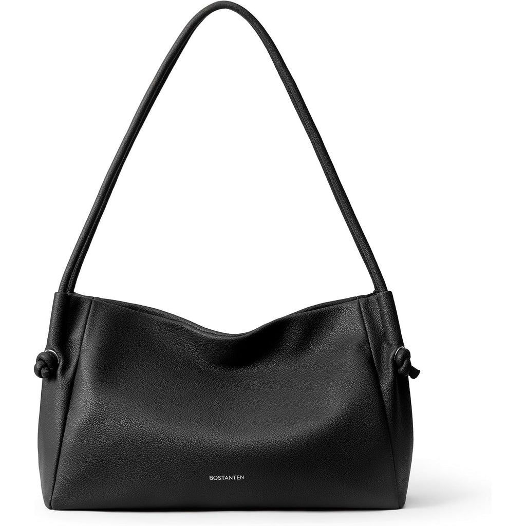 Bostanten Shoulder Bag For Women Pebbled Vegan Leather Purses Soft Hobo Handbag Supple Bag For Travel Work