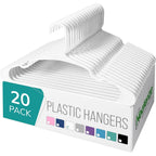 Neaterize Clothes Hangers Plastic 20 Pack For Adults - Plastic Hangers, The Perfect Coat Hanger And Space Saving Clothes Hangers For Closet, Percheros Ganchos Para Colgar Ropa Hangars - Purple Hangers