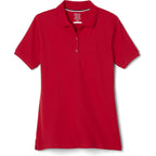 French Toast Women'S Juniors' Short Sleeve Stretch Pique Polo Shirt