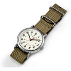 Timex Weekender 38Mm Unisex Analog Watch | Indiglo Backlight | Adjustable Durable Nylon Fabric Slip Through Strap | 24 Hour Time